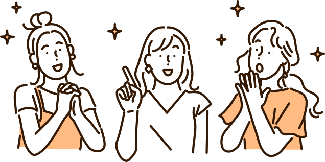 キラキラする女性