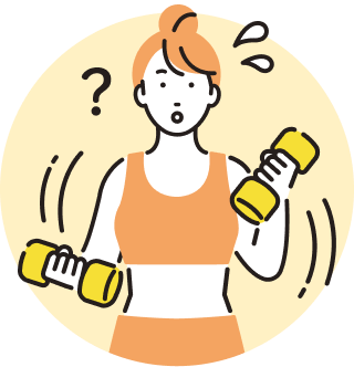 筋トレをする女性